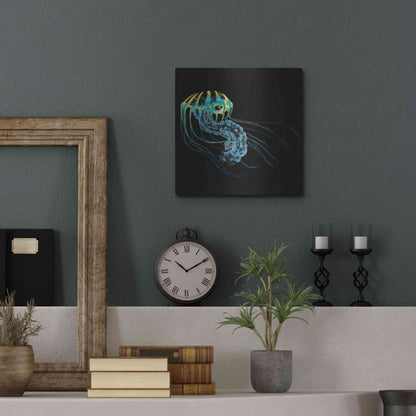 Luxe Metal Art 'The Deep Rastafari' by Epic Portfolio Metal Wall Art,12x12