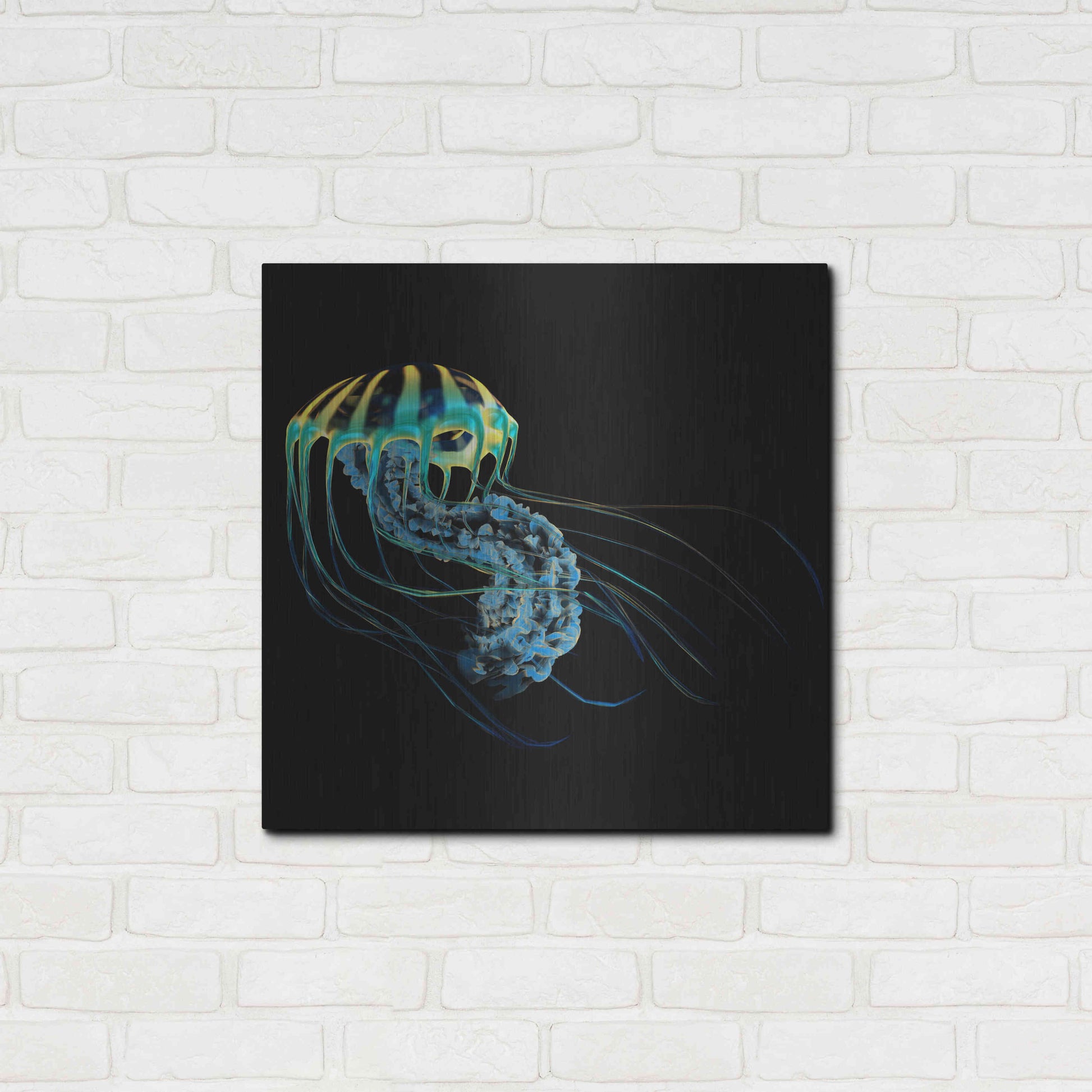 Luxe Metal Art 'The Deep Rastafari' by Epic Portfolio Metal Wall Art,24x24