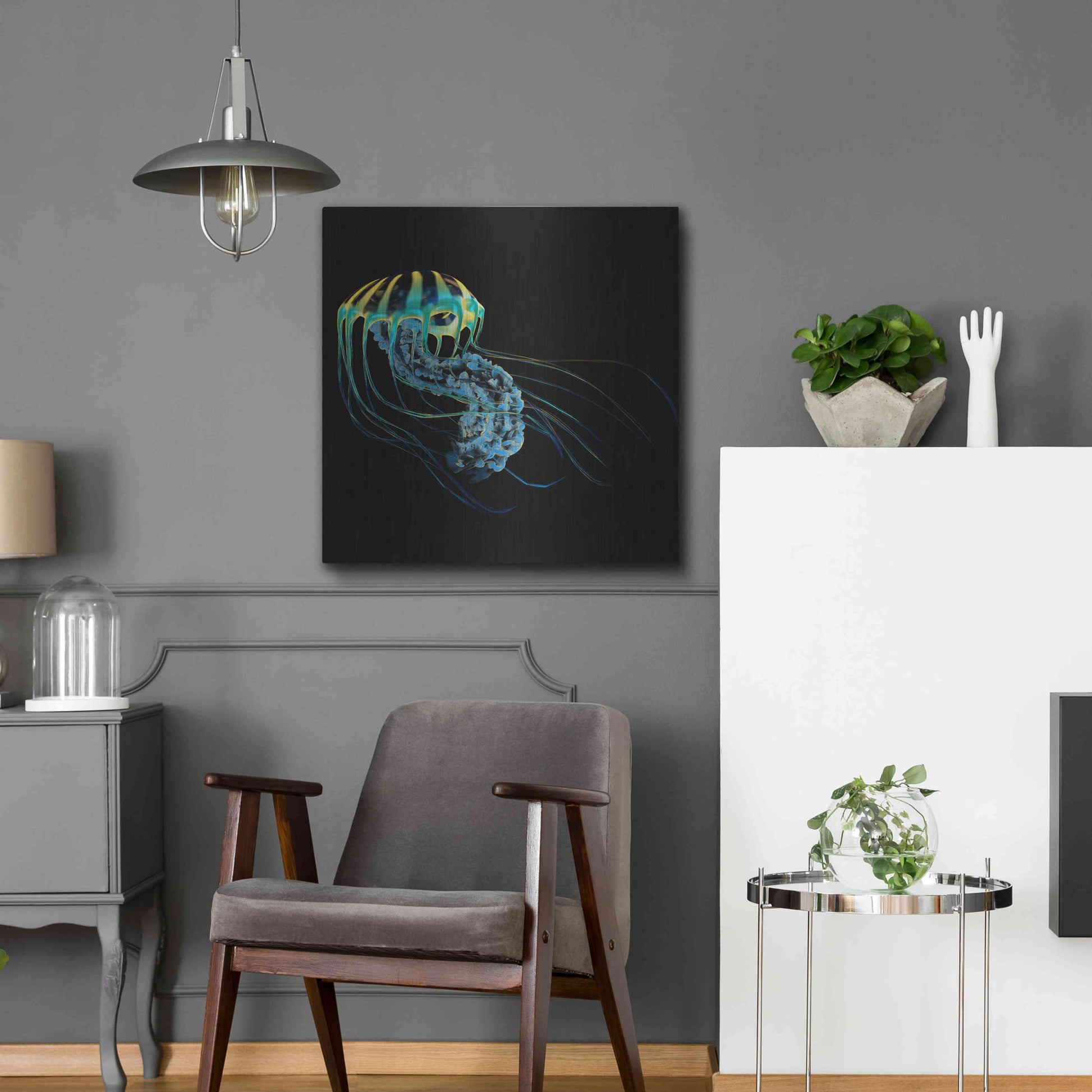 Luxe Metal Art 'The Deep Rastafari' by Epic Portfolio Metal Wall Art,24x24