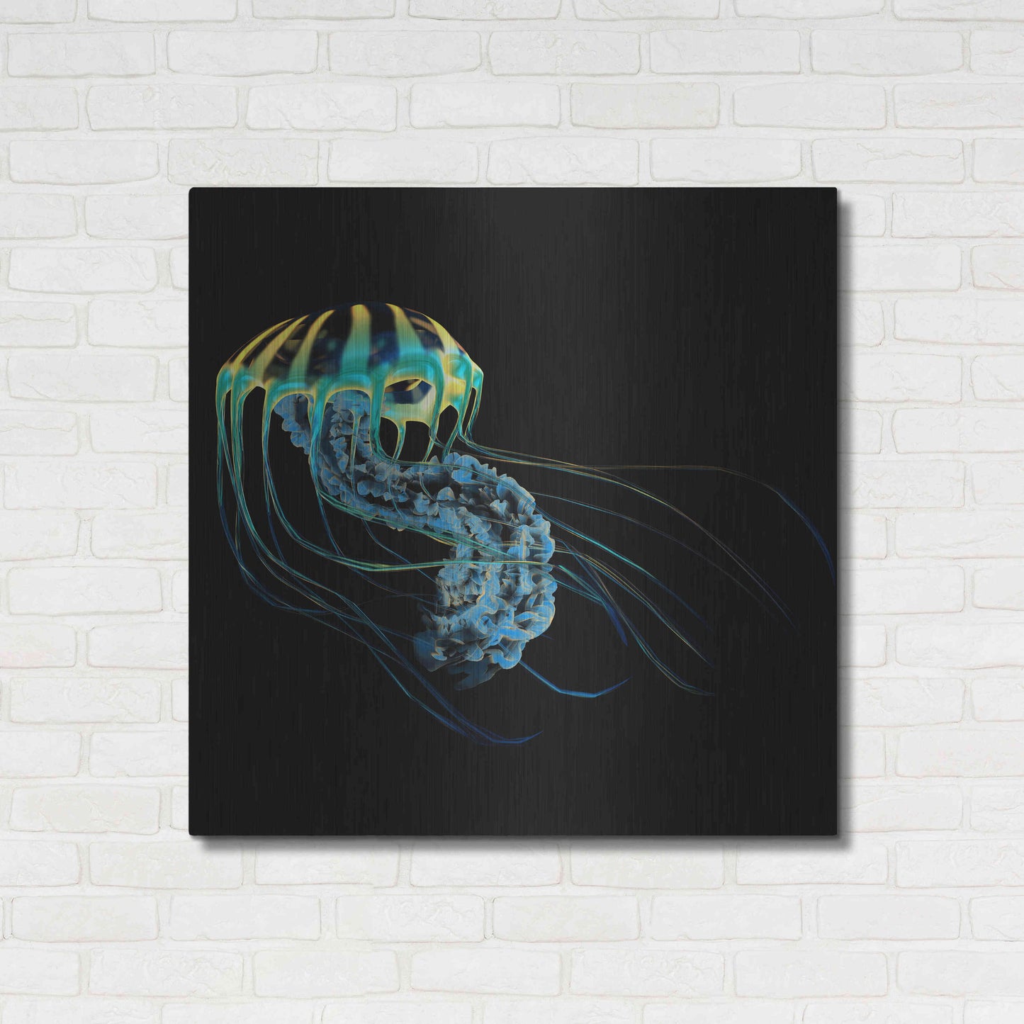 Luxe Metal Art 'The Deep Rastafari' by Epic Portfolio Metal Wall Art,36x36