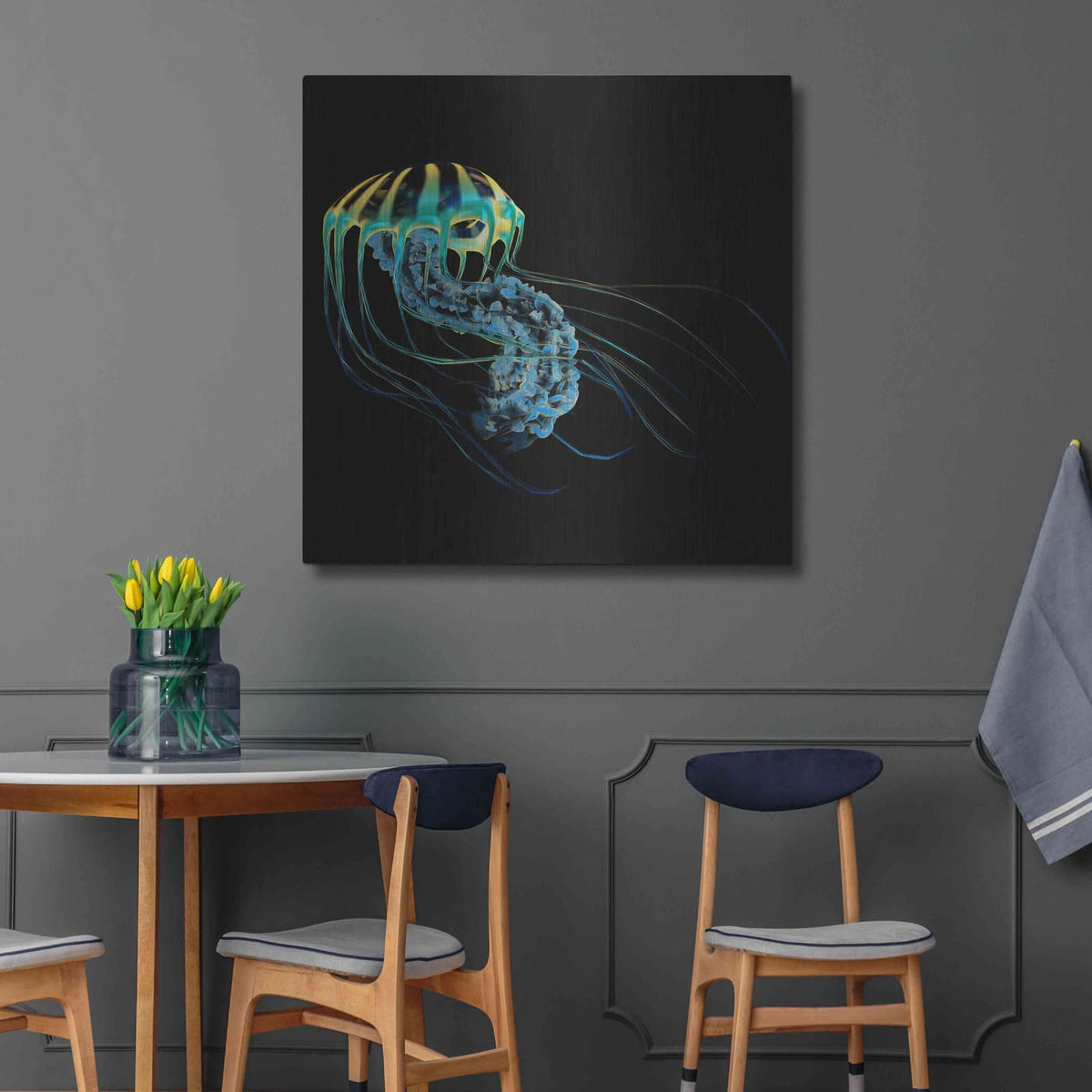 'The Deep Rastafari' by Luxe Metal Portfolio – Metal Wall Art, 36x36 room view