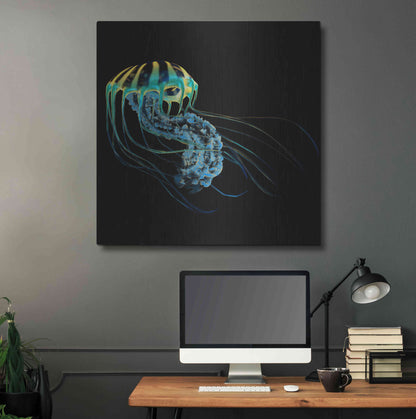 Luxe Metal Art 'The Deep Rastafari' by Epic Portfolio Metal Wall Art,36x36