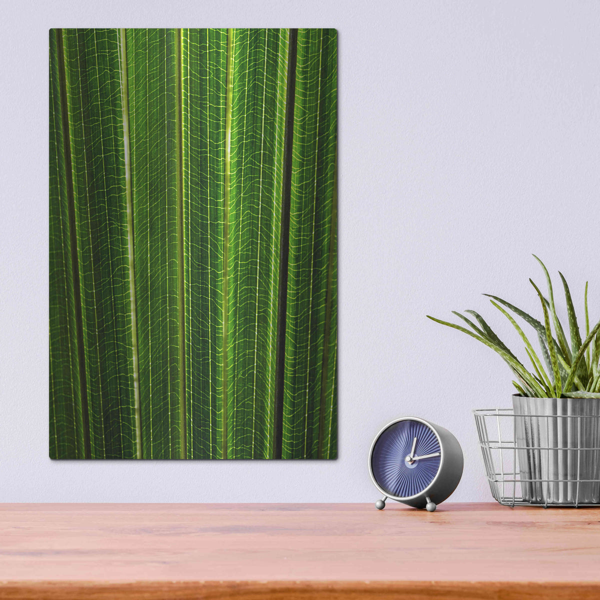 Luxe Metal Art 'The Great Green Wall' by Epic Portfolio Metal Wall Art,12x16
