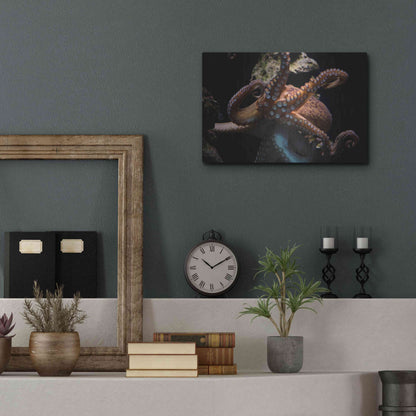 Luxe Metal Art 'The Kraken' by Epic Portfolio Metal Wall Art,16x12