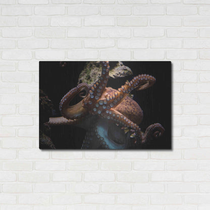 Luxe Metal Art 'The Kraken' by Epic Portfolio Metal Wall Art,36x24
