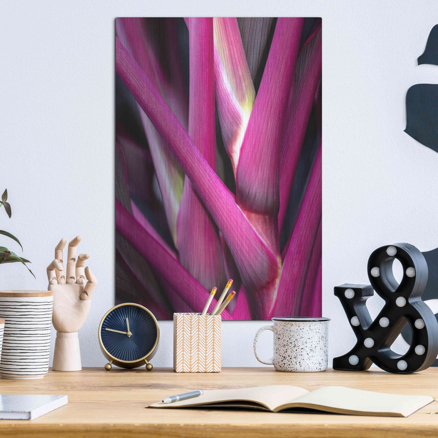 Luxe Metal Art 'The Pink Guardsman' by Epic Portfolio Metal Wall Art,12x16