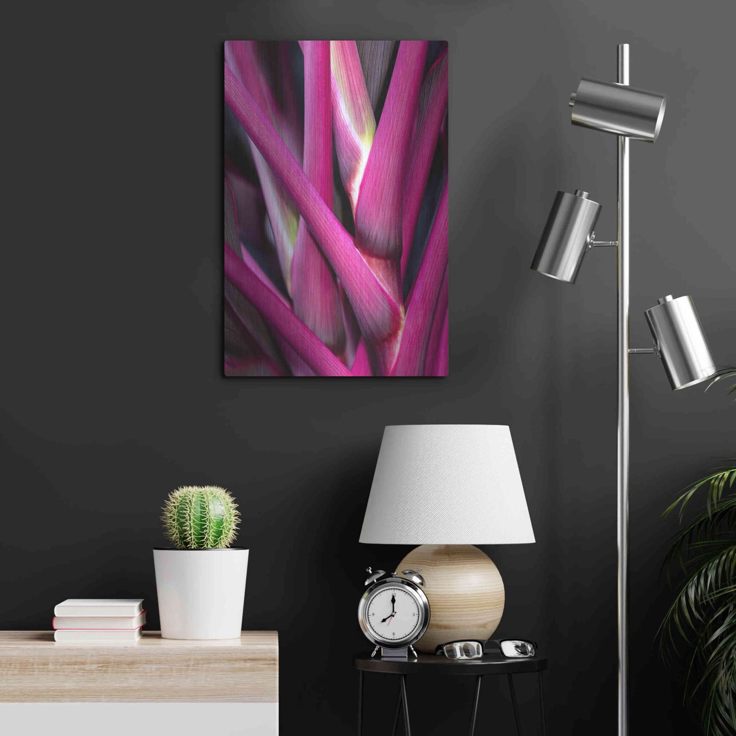 Luxe Metal Art 'The Pink Guardsman' by Epic Portfolio Metal Wall Art,16x24