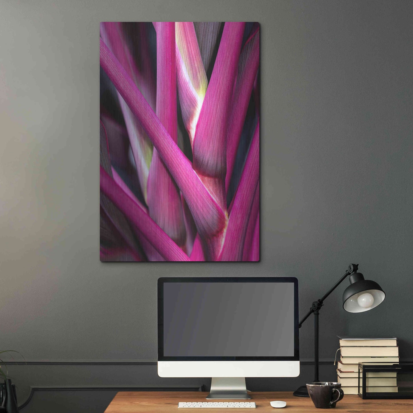 Luxe Metal Art 'The Pink Guardsman' by Epic Portfolio Metal Wall Art,24x36