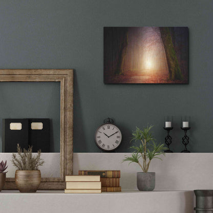 Luxe Metal Art 'The Unknown Path' by Epic Portfolio Metal Wall Art,16x12