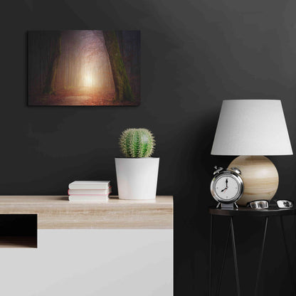 Luxe Metal Art 'The Unknown Path' by Epic Portfolio Metal Wall Art,24x16