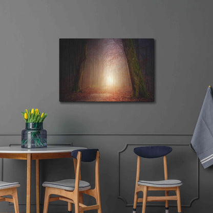 Luxe Metal Art 'The Unknown Path' by Epic Portfolio Metal Wall Art,36x24
