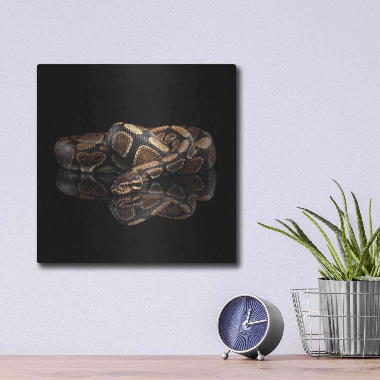 Luxe Metal Art 'Twisted' by Epic Portfolio Metal Wall Art,12x12