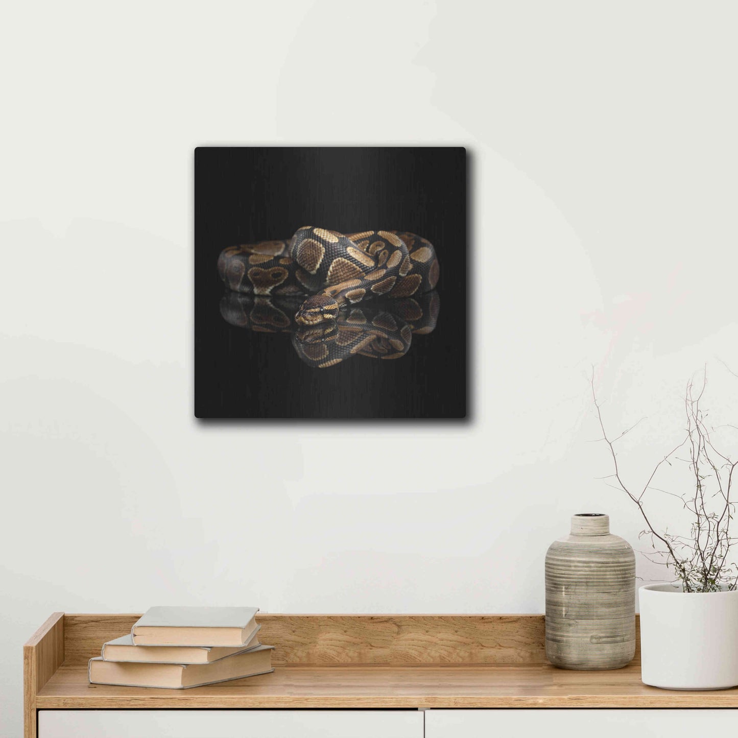 Luxe Metal Art 'Twisted' by Epic Portfolio Metal Wall Art,12x12