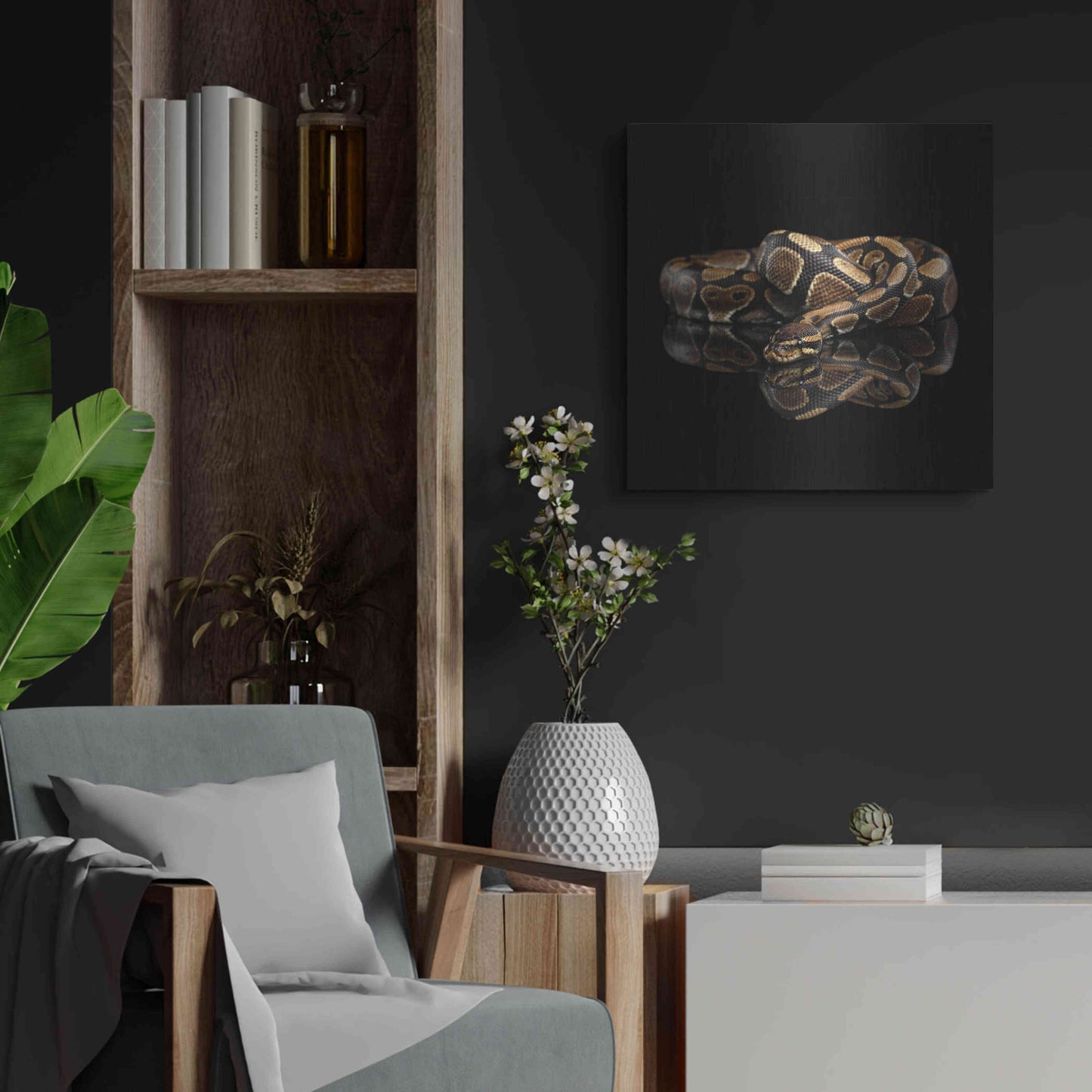 Luxe Metal Art 'Twisted' by Epic Portfolio Metal Wall Art,24x24