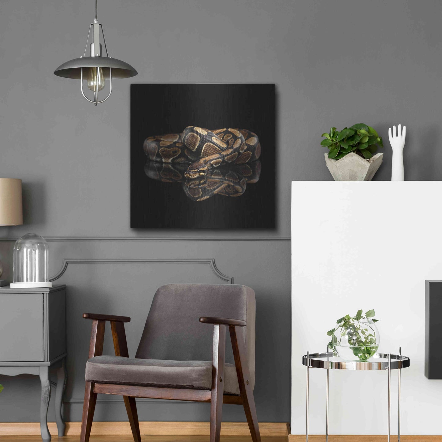 Luxe Metal Art 'Twisted' by Epic Portfolio Metal Wall Art,24x24
