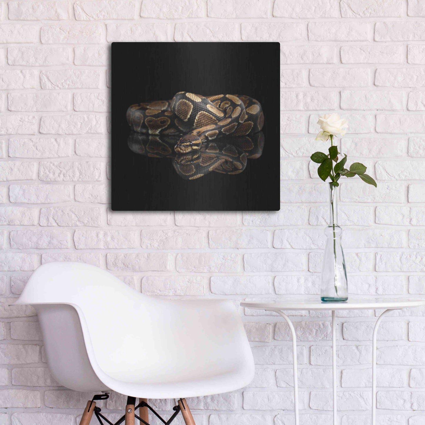 Luxe Metal Art 'Twisted' by Epic Portfolio Metal Wall Art,24x24