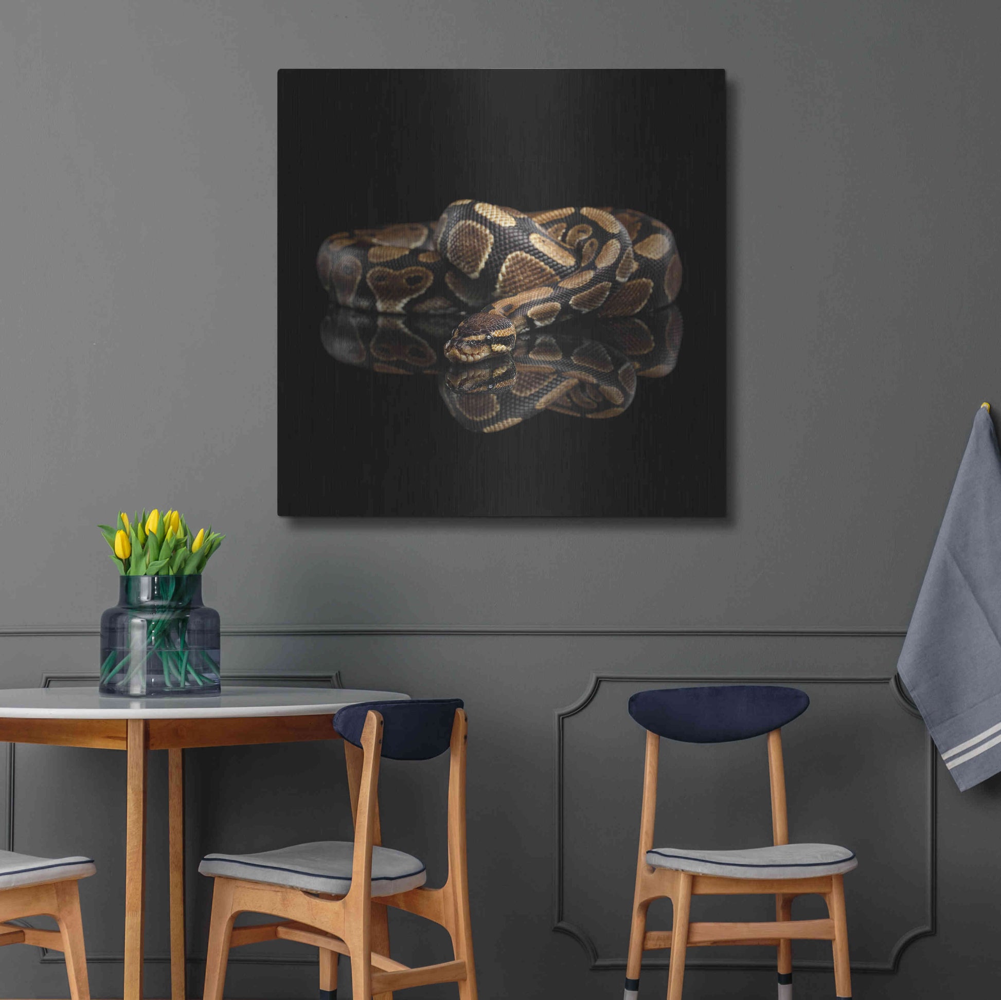 Luxe Metal Art 'Twisted' by Epic Portfolio Metal Wall Art,36x36