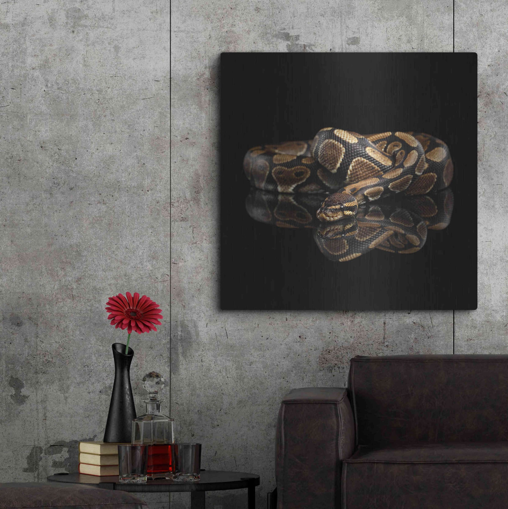Luxe Metal Art 'Twisted' by Epic Portfolio Metal Wall Art,36x36