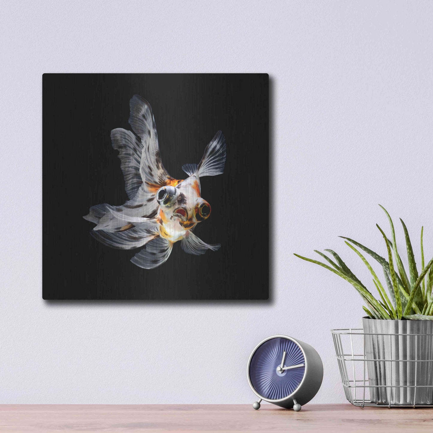 Luxe Metal Art 'You Did What' by Epic Portfolio Metal Wall Art,12x12