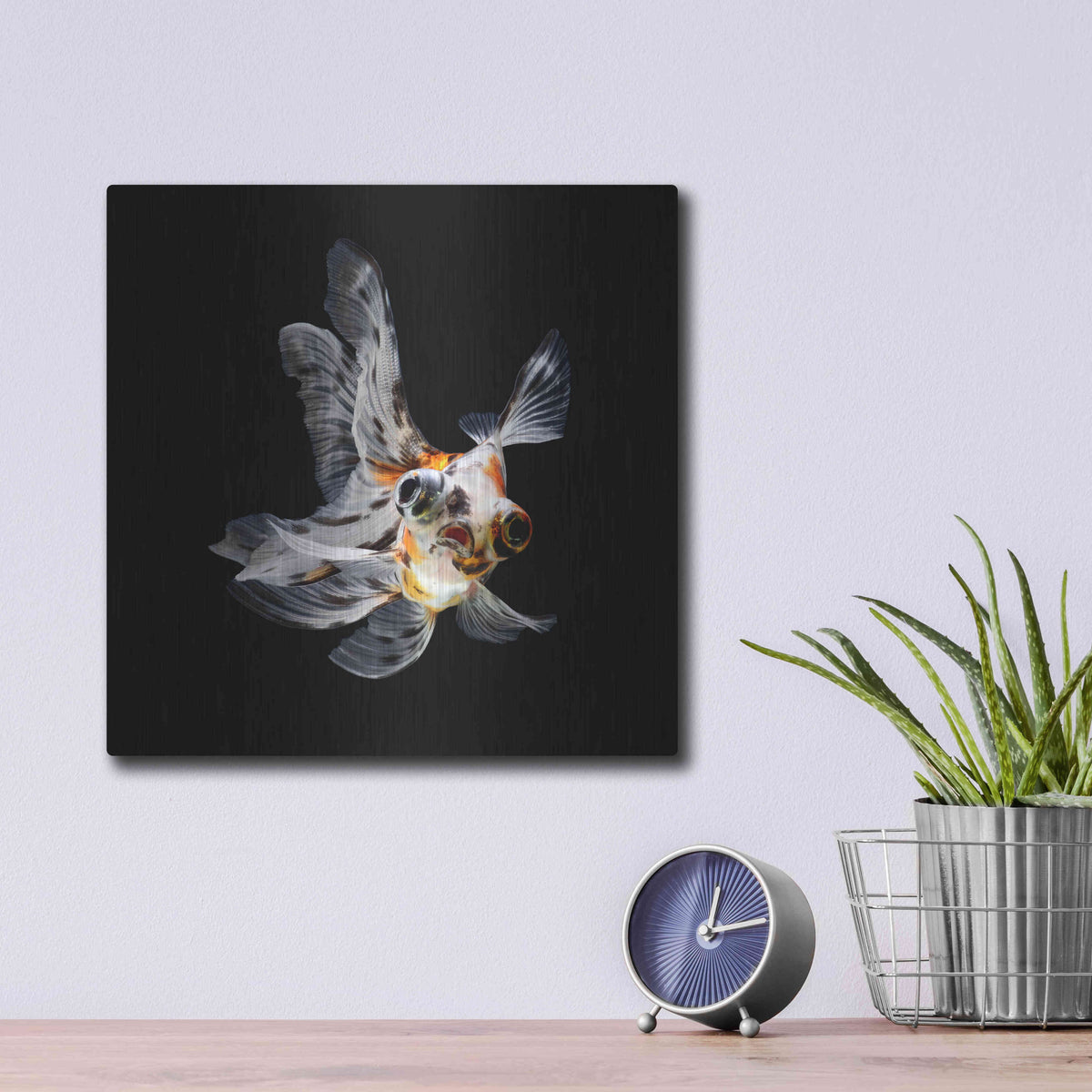 Luxe Metal Art 'You Did What' by Epic Portfolio Metal Wall Art,12x12