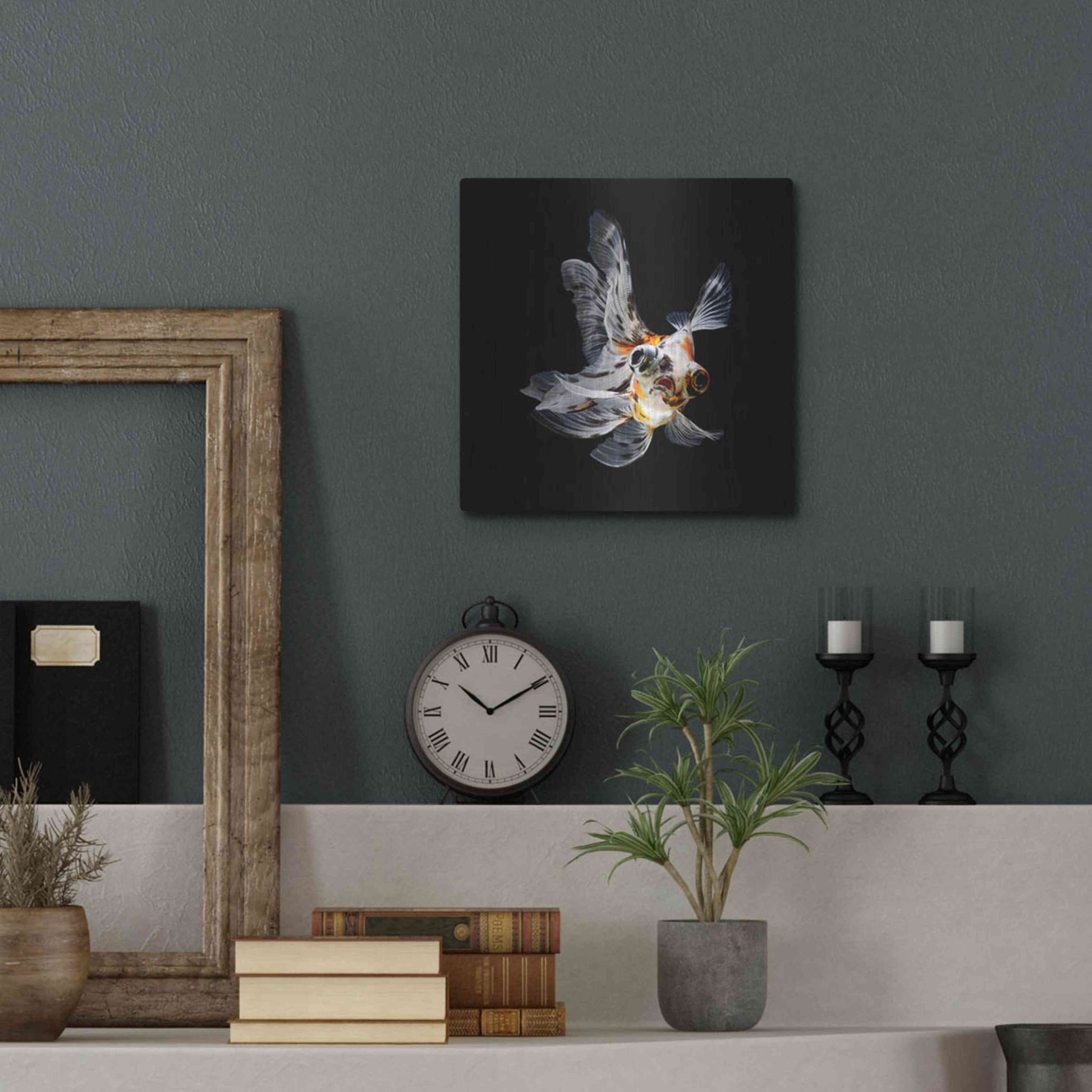 Luxe Metal Art 'You Did What' by Epic Portfolio Metal Wall Art,12x12