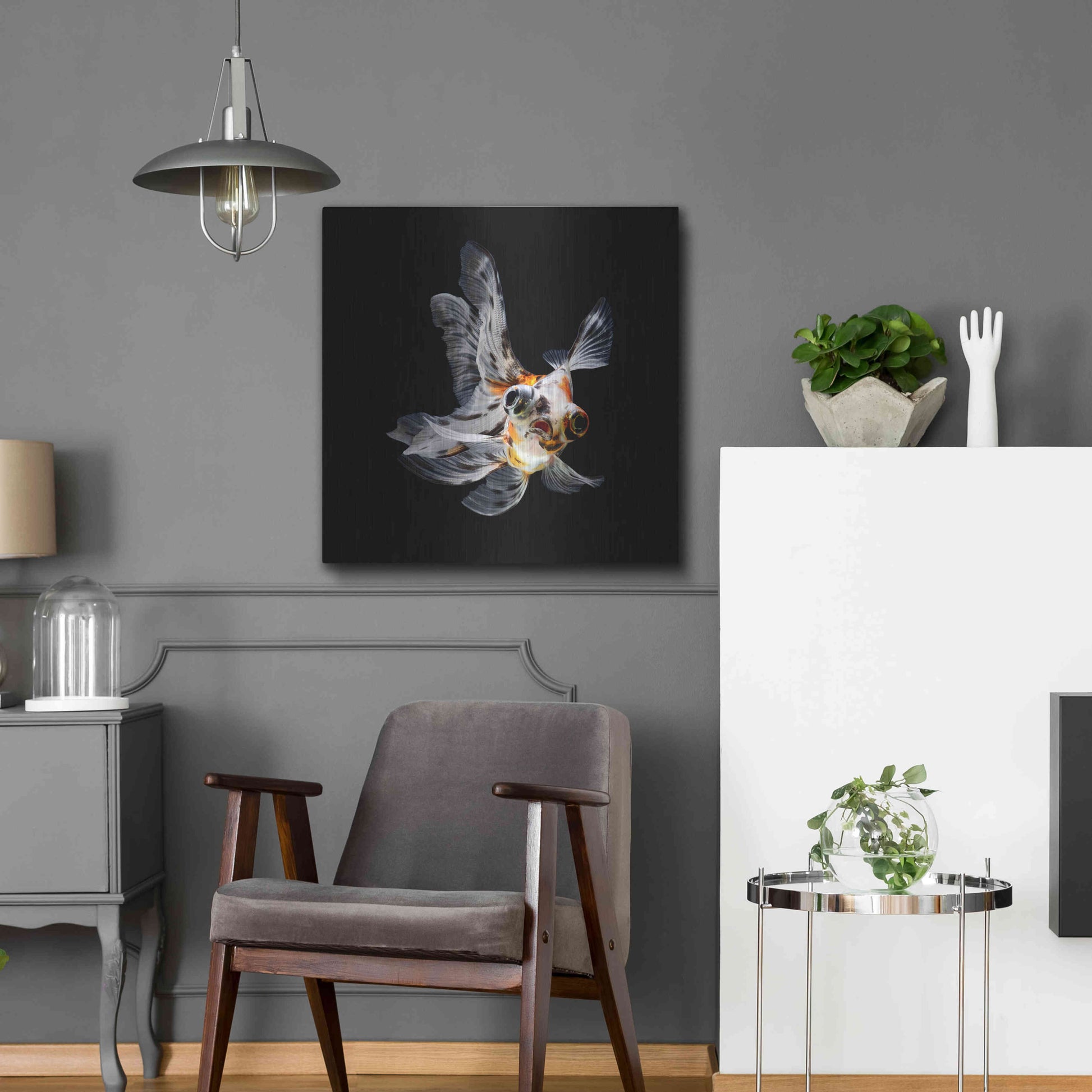 Luxe Metal Art 'You Did What' by Epic Portfolio Metal Wall Art,24x24