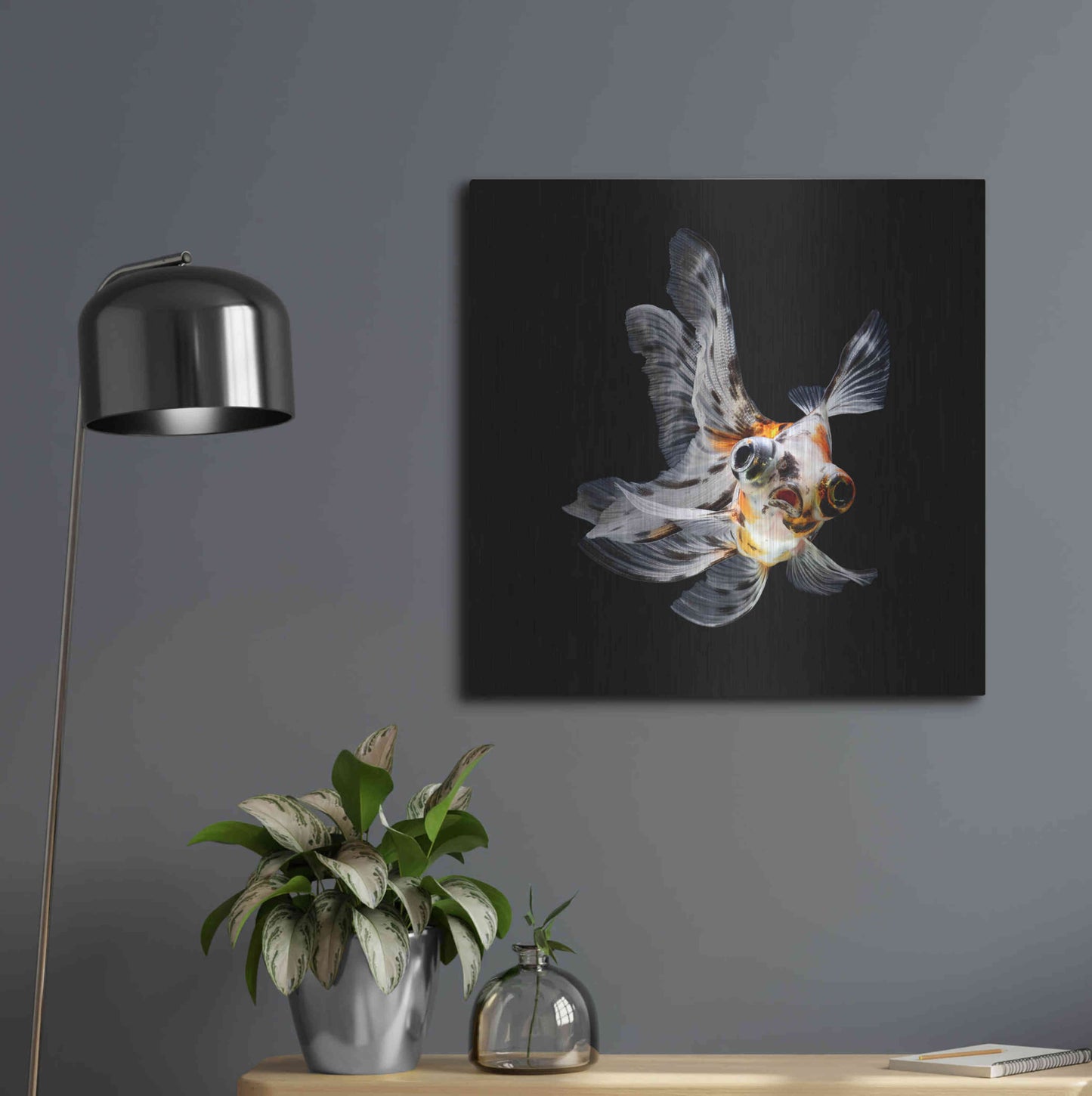 Luxe Metal Art 'You Did What' by Epic Portfolio Metal Wall Art,24x24