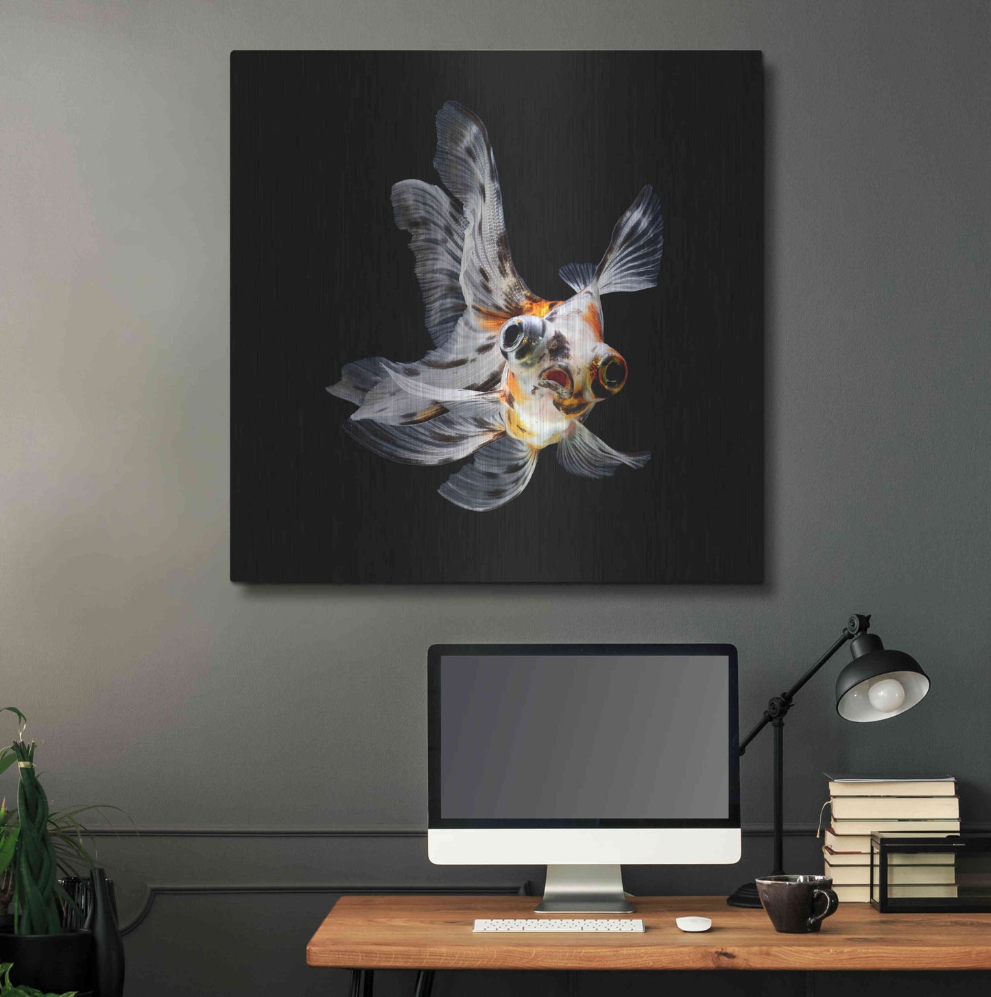 Luxe Metal Art 'You Did What' by Epic Portfolio Metal Wall Art,36x36