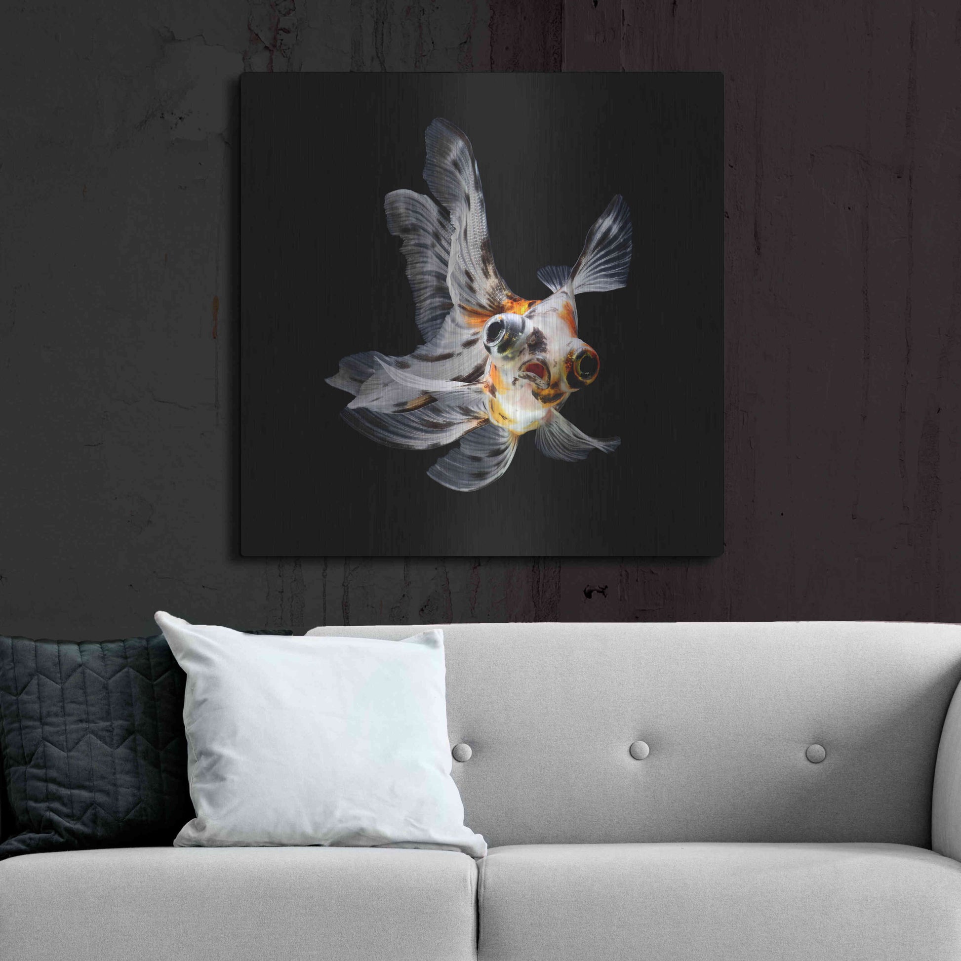 Luxe Metal Art 'You Did What' by Epic Portfolio Metal Wall Art,36x36