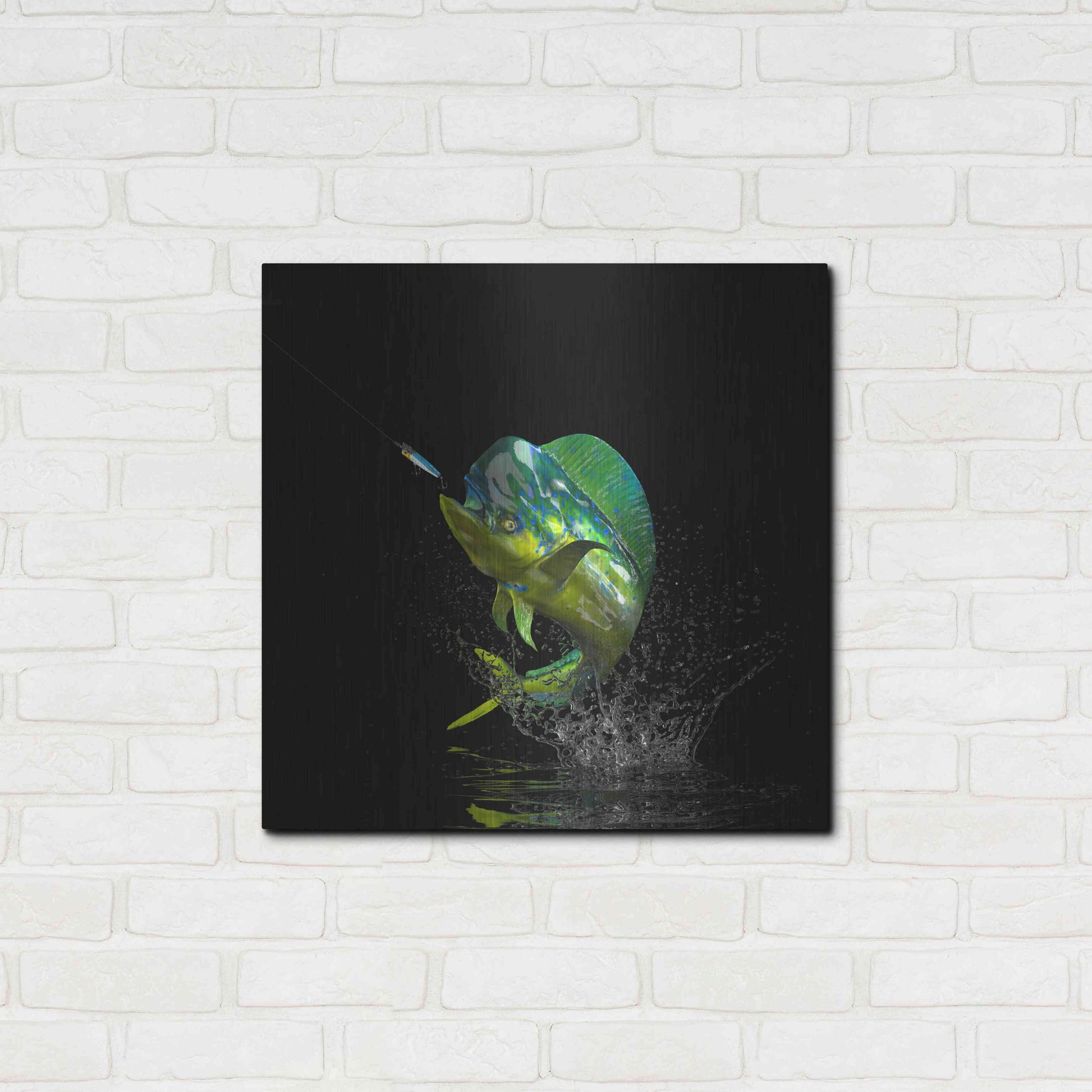 Luxe Metal Art 'Fisherman's Dream' by Epic Portfolio, Metal Wall Art,24x24