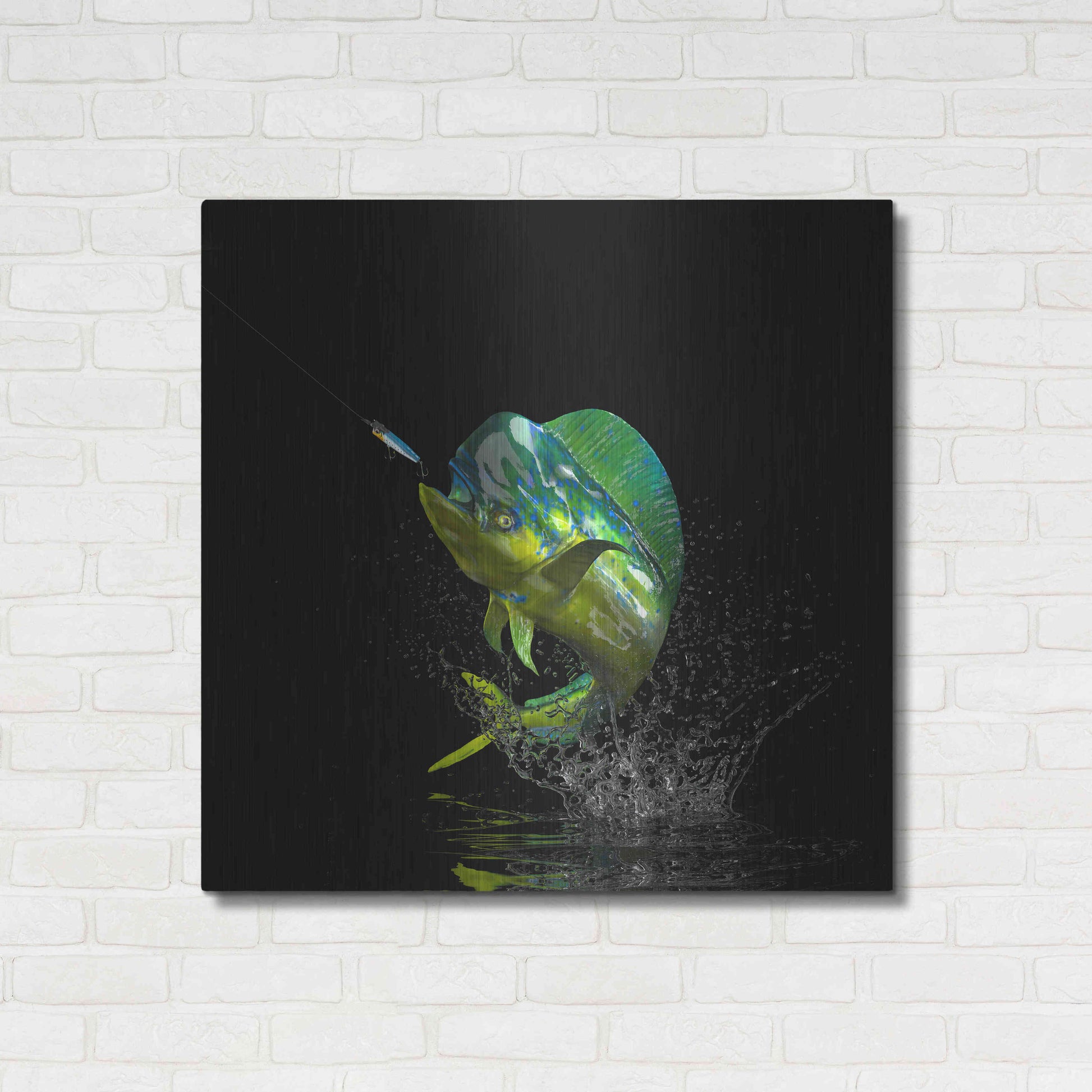 Luxe Metal Art 'Fisherman's Dream' by Epic Portfolio, Metal Wall Art,36x36