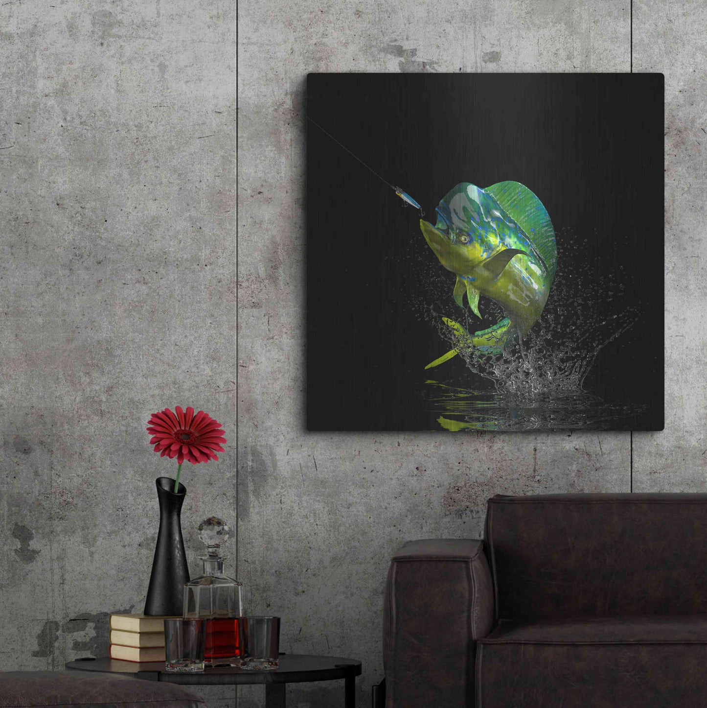 Luxe Metal Art 'Fisherman's Dream' by Epic Portfolio, Metal Wall Art,36x36