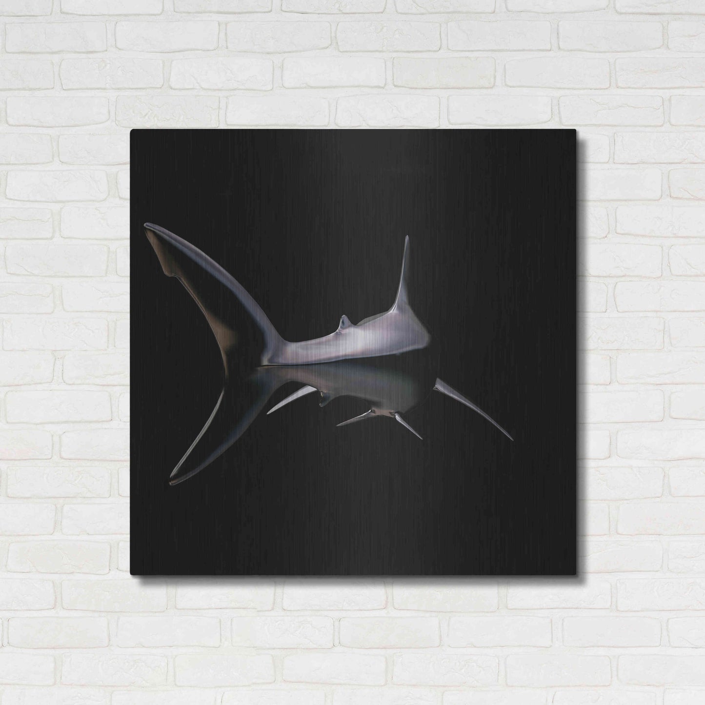 Luxe Metal Art 'Jaws' by Epic Portfolio, Metal Wall Art,36x36
