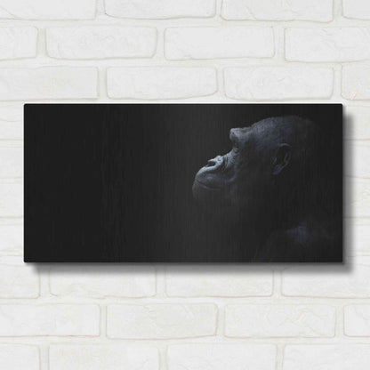 Luxe Metal Art 'Thinking Of Bored Apes' by Epic Portfolio, Metal Wall Art,24x12