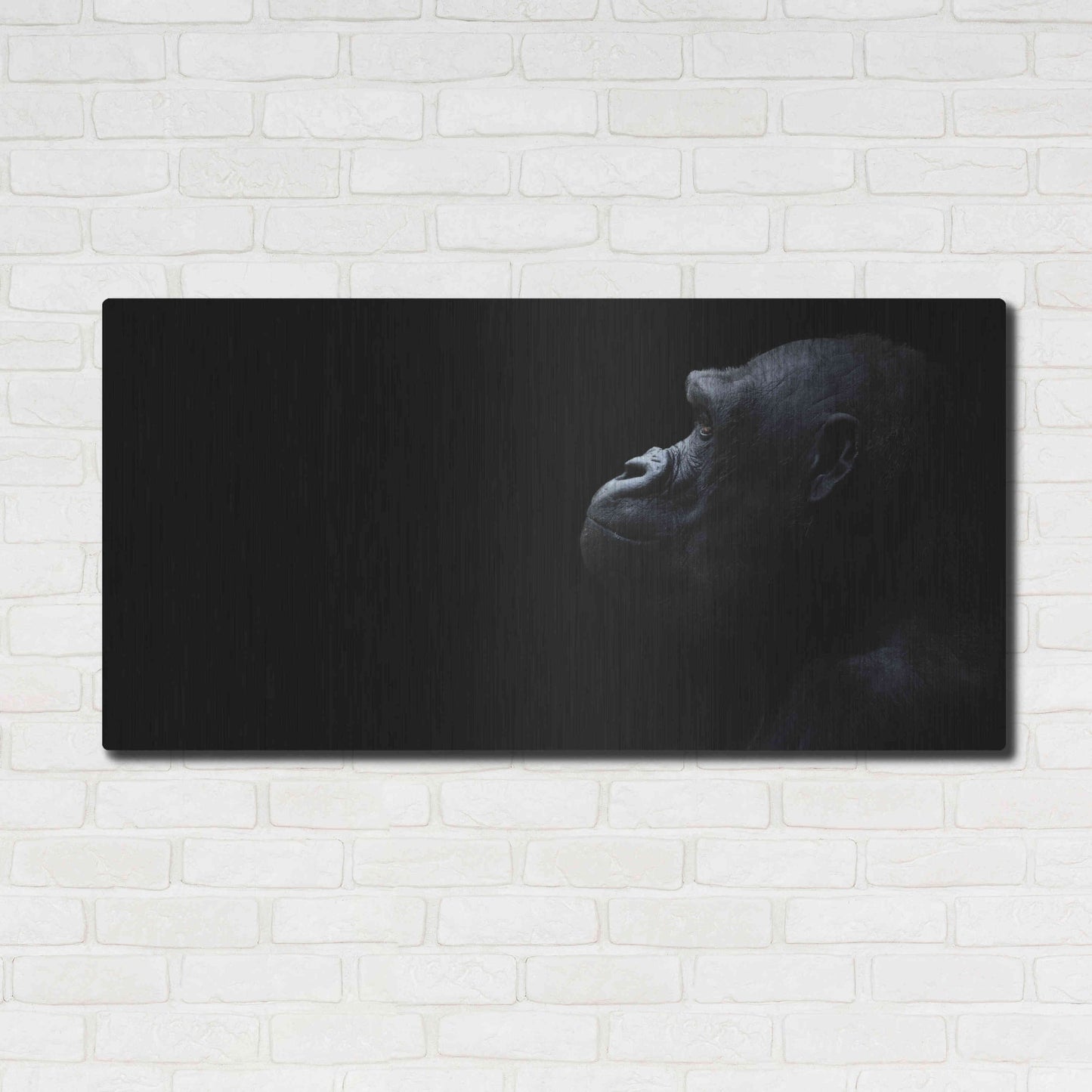 Luxe Metal Art 'Thinking Of Bored Apes' by Epic Portfolio, Metal Wall Art,48x24