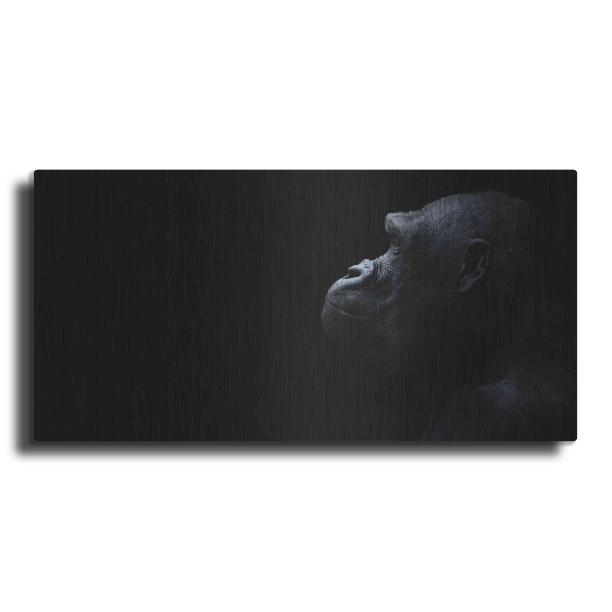 Luxe Metal Art 'Thinking Of Bored Apes' by Epic Portfolio, Metal Wall Art