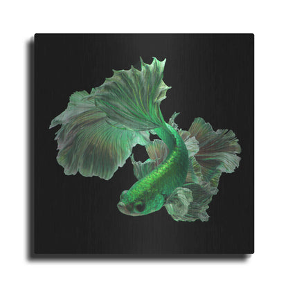 Luxe Metal Art 'Emerald Fighter' by Epic Portfolio, Metal Wall Art