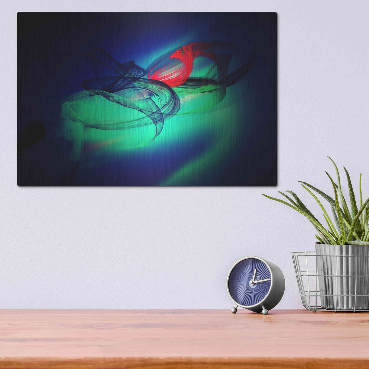 'Color In The Lines 12' by Irena Orlov – Metal Wall Art, 16x12 room view