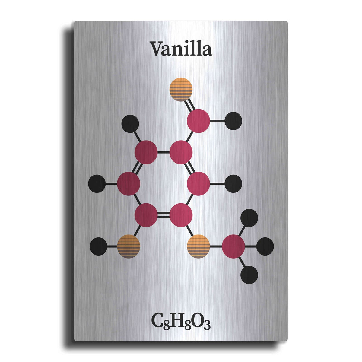 'Vanilla Molecule' by Maxim – Metal Wall Art
