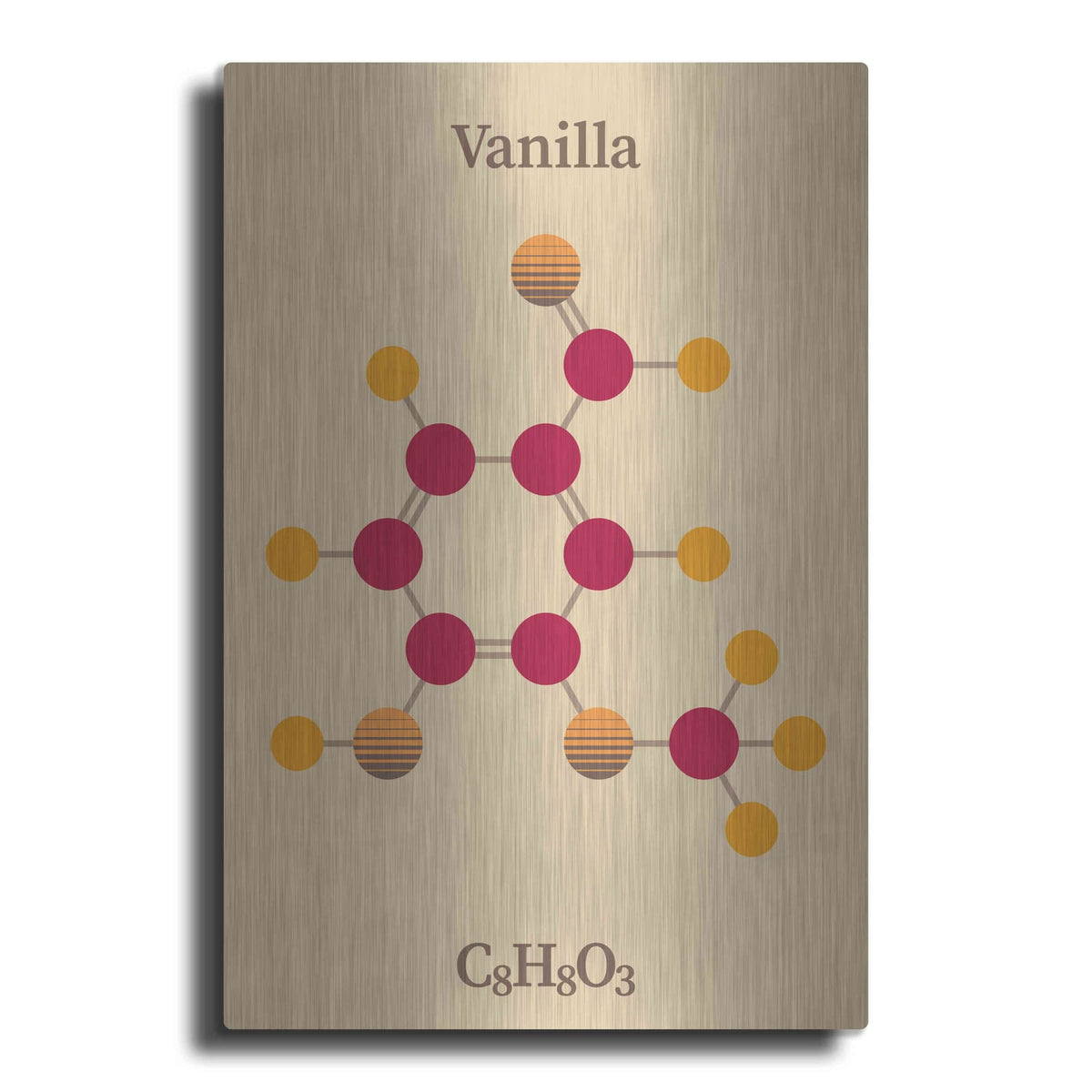 'Vanilla Molecule 2' by Maxim – Metal Wall Art