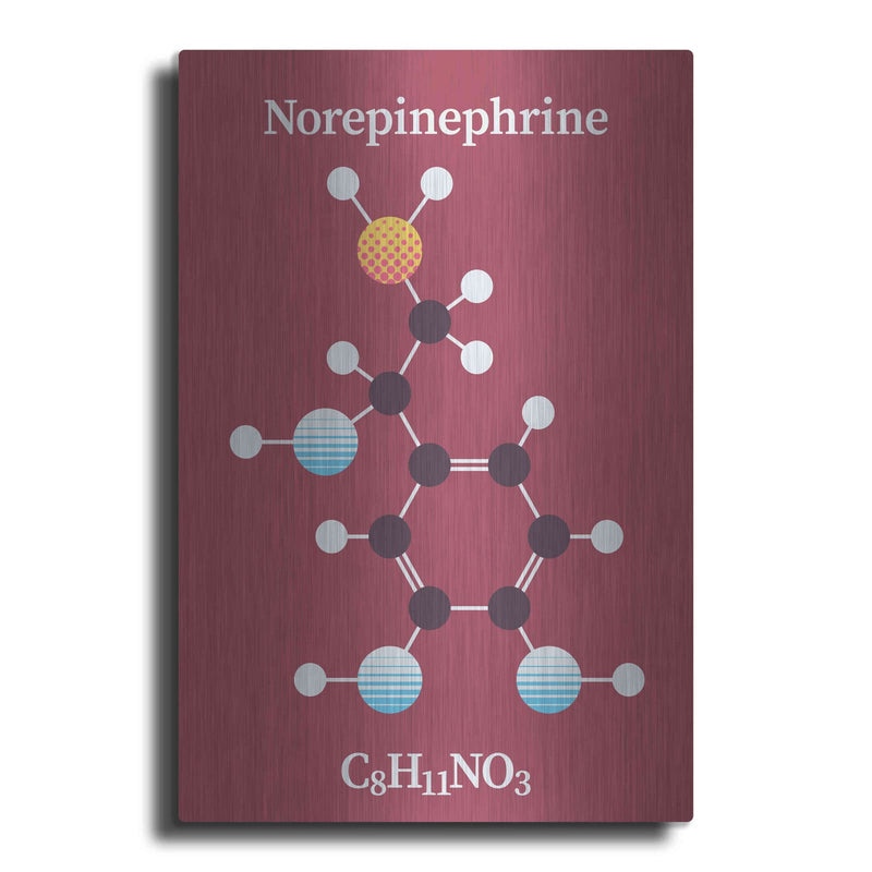 'Norepinephrine Molecule 2' by Maxim – Metal Wall Art