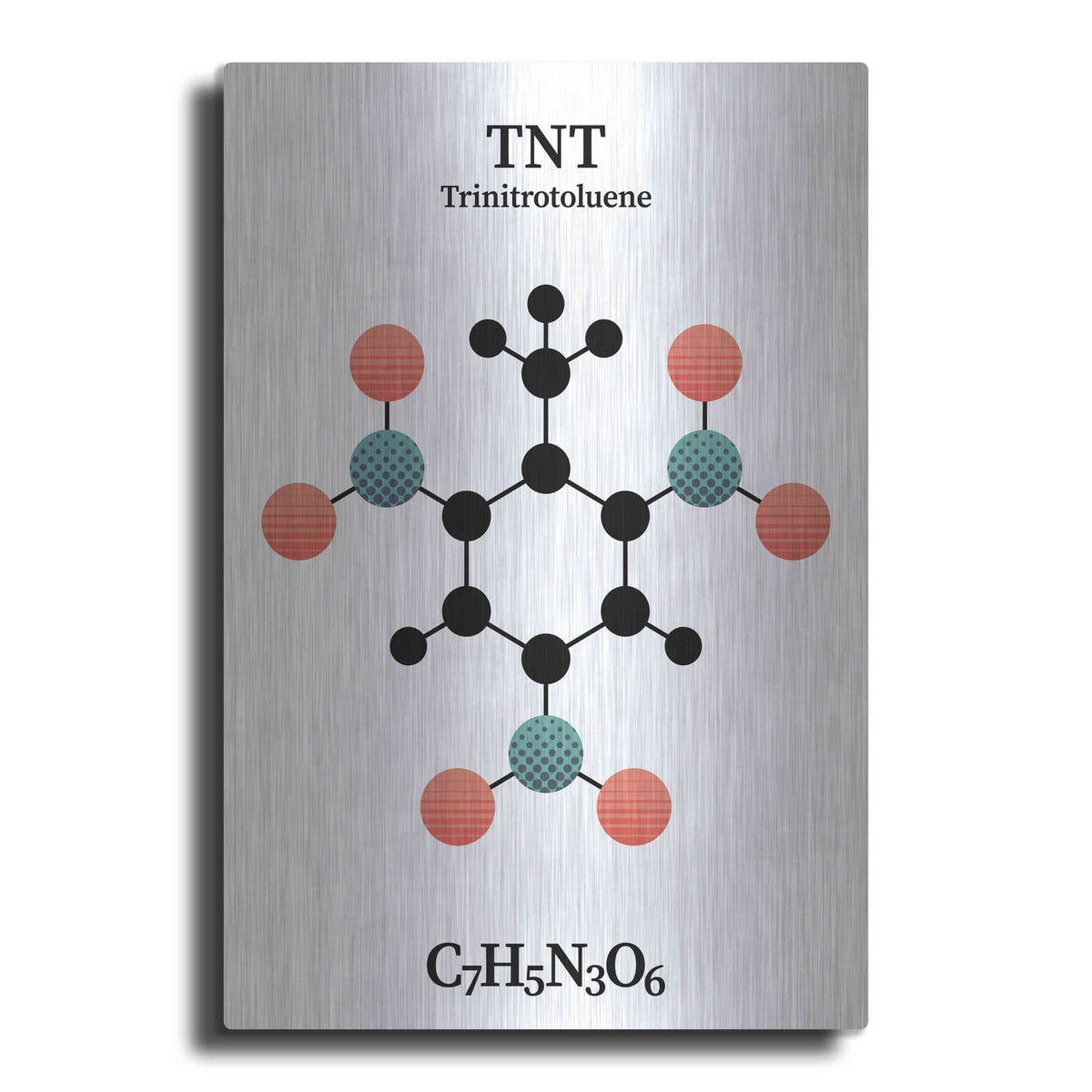 'TNT Molecule' by Maxim – Metal Wall Art