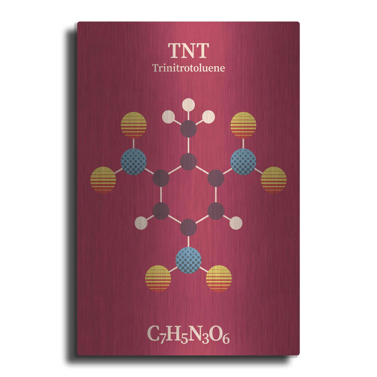 'TNT Molecule 2' by Maxim – Metal Wall Art