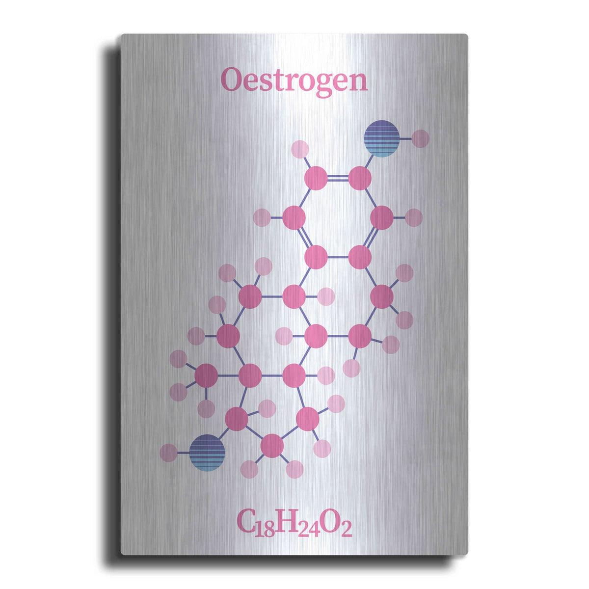 'Oestrogen Molecule' by Maxim – Metal Wall Art