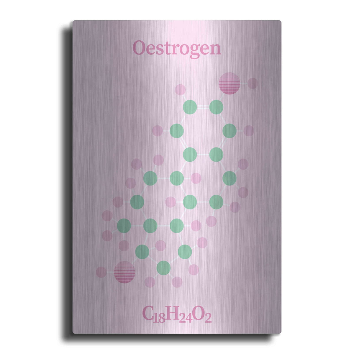 'Oestrogen Molecule 2' by Maxim – Metal Wall Art