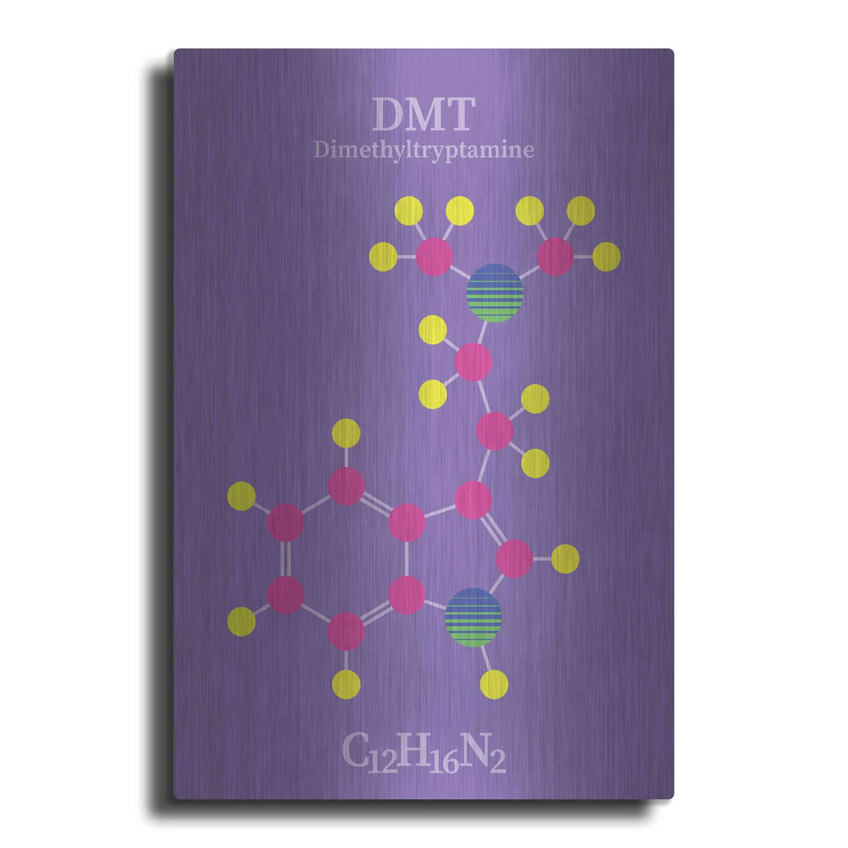 'DMT Molecule' by Maxim – Metal Wall Art