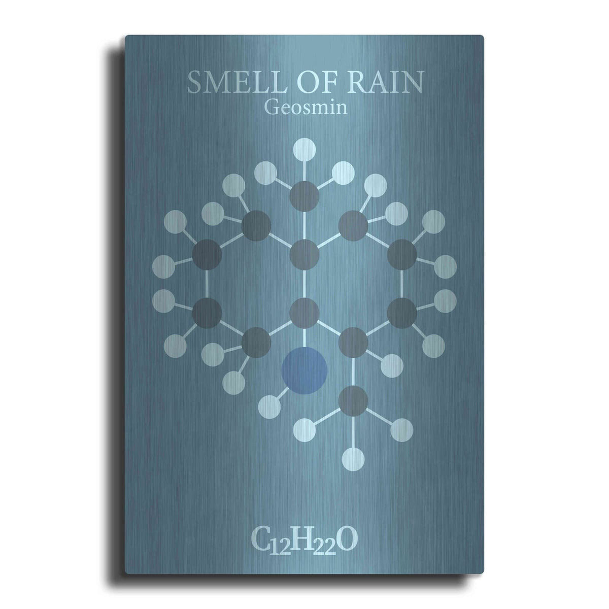 'Smell Of Rain Molecule 2' by Maxim – Metal Wall Art