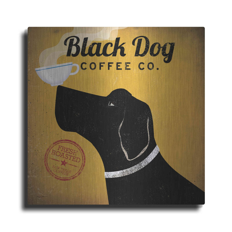 'Black Dog Coffee Co' by Ryan Fowler – Metal Wall Art