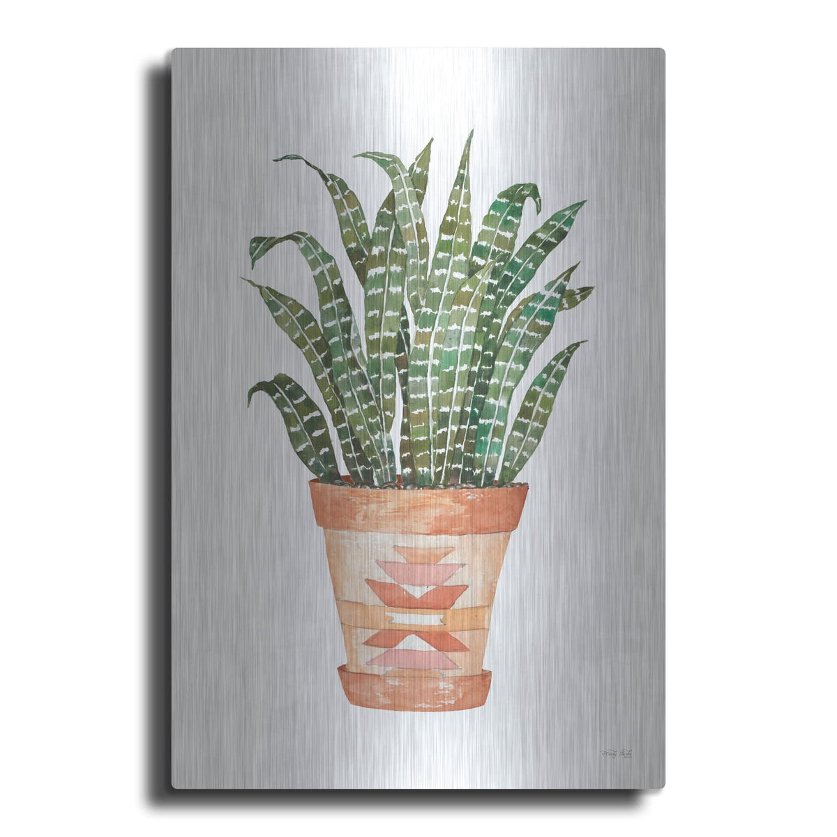 'Aztec Pot III' by Cindy Jacobs – Metal Wall Art
