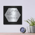 'Hello Pumpkin Hexagon' by Cindy Jacobs – Metal Wall Art, 12x12 room view